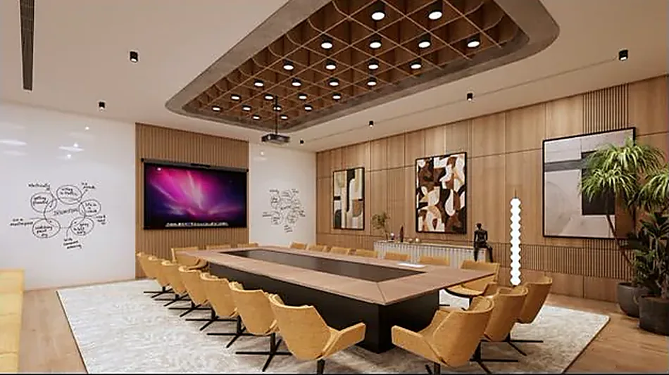 Diamond Towers office boardroom rendering