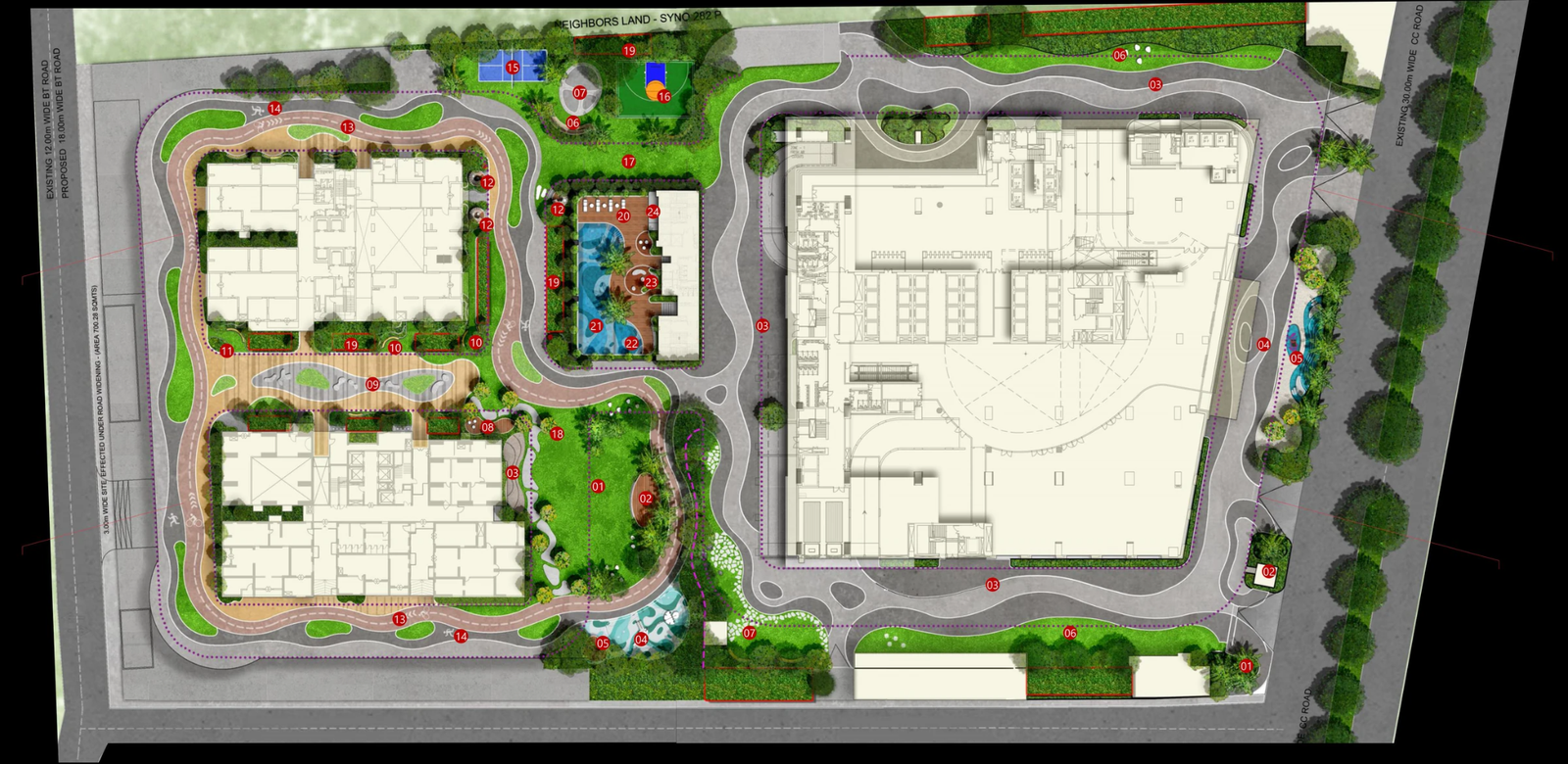 Diamond Towers mixed-use master plan